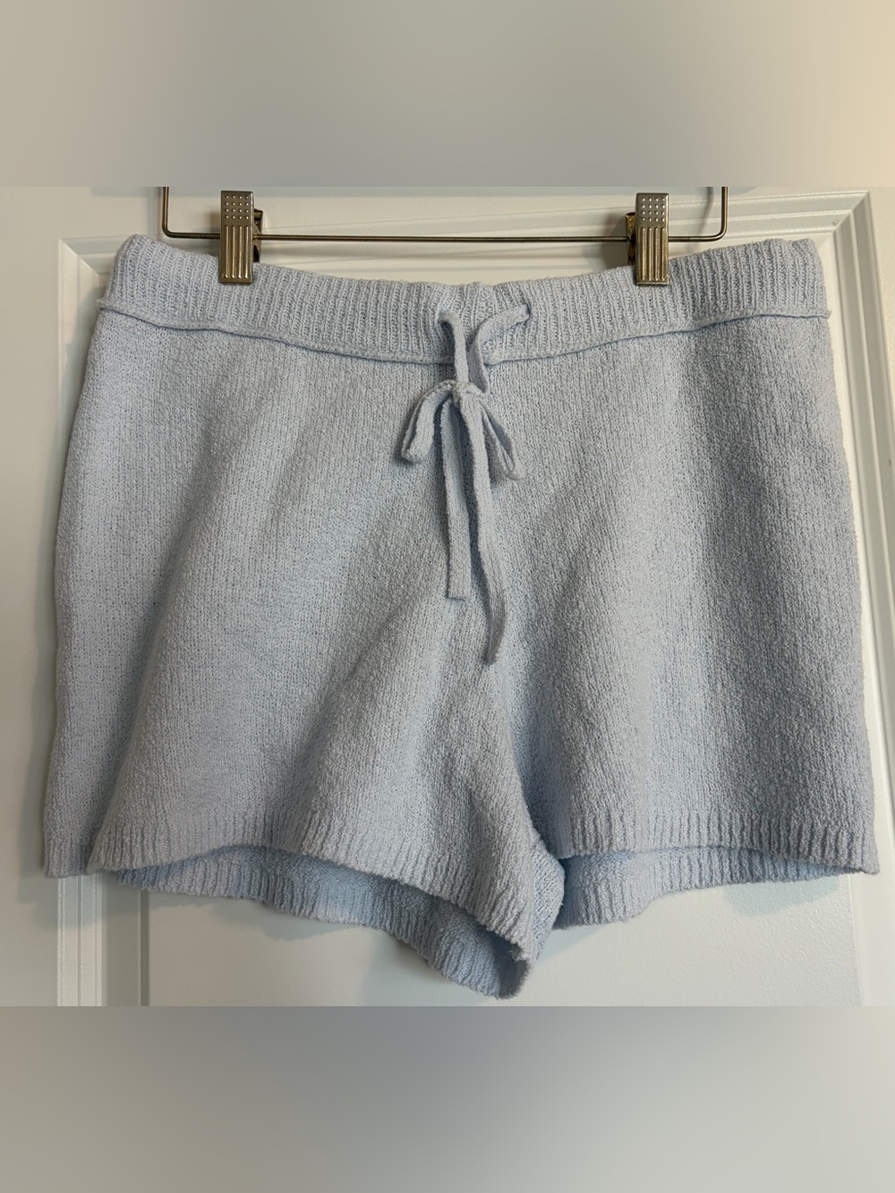 Aerie Light Blue Knit High-Waist Lounge Shorts